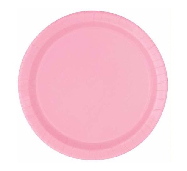 Large Pale Pink Plates 9"