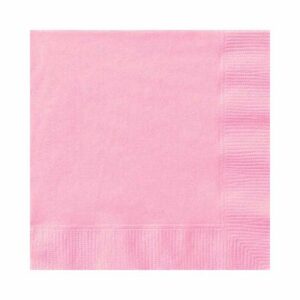 Lovely Pink Napkins Pack 20 - 25cm