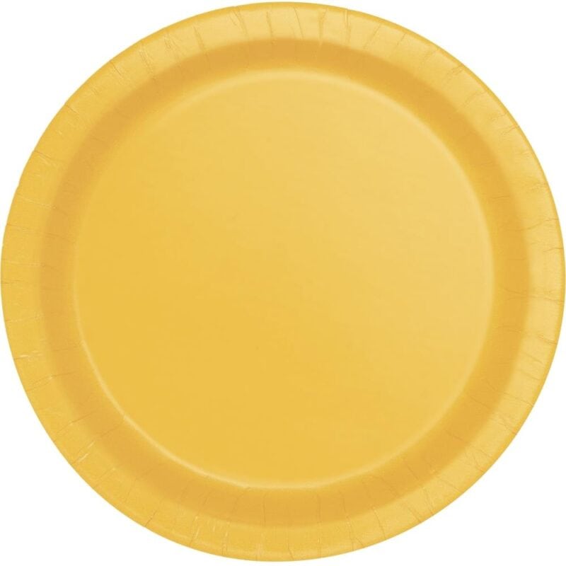 Sunflower Yellow Plates 7”