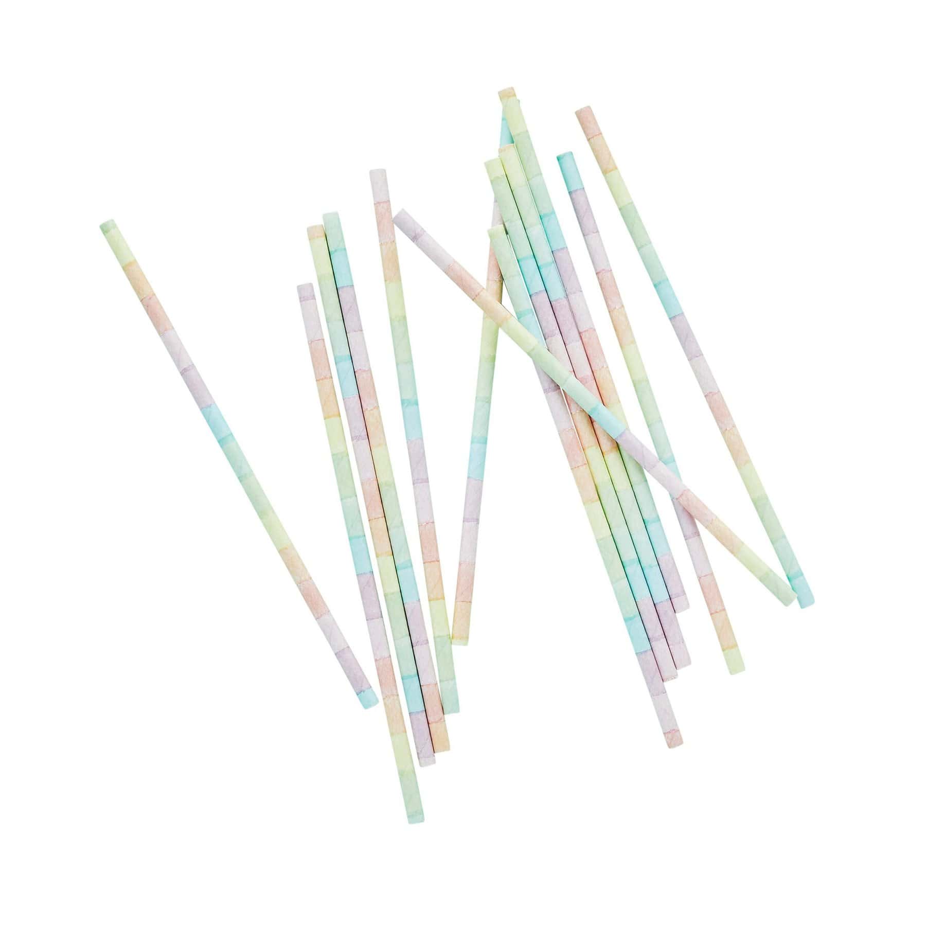 Rainbow Paper Straws