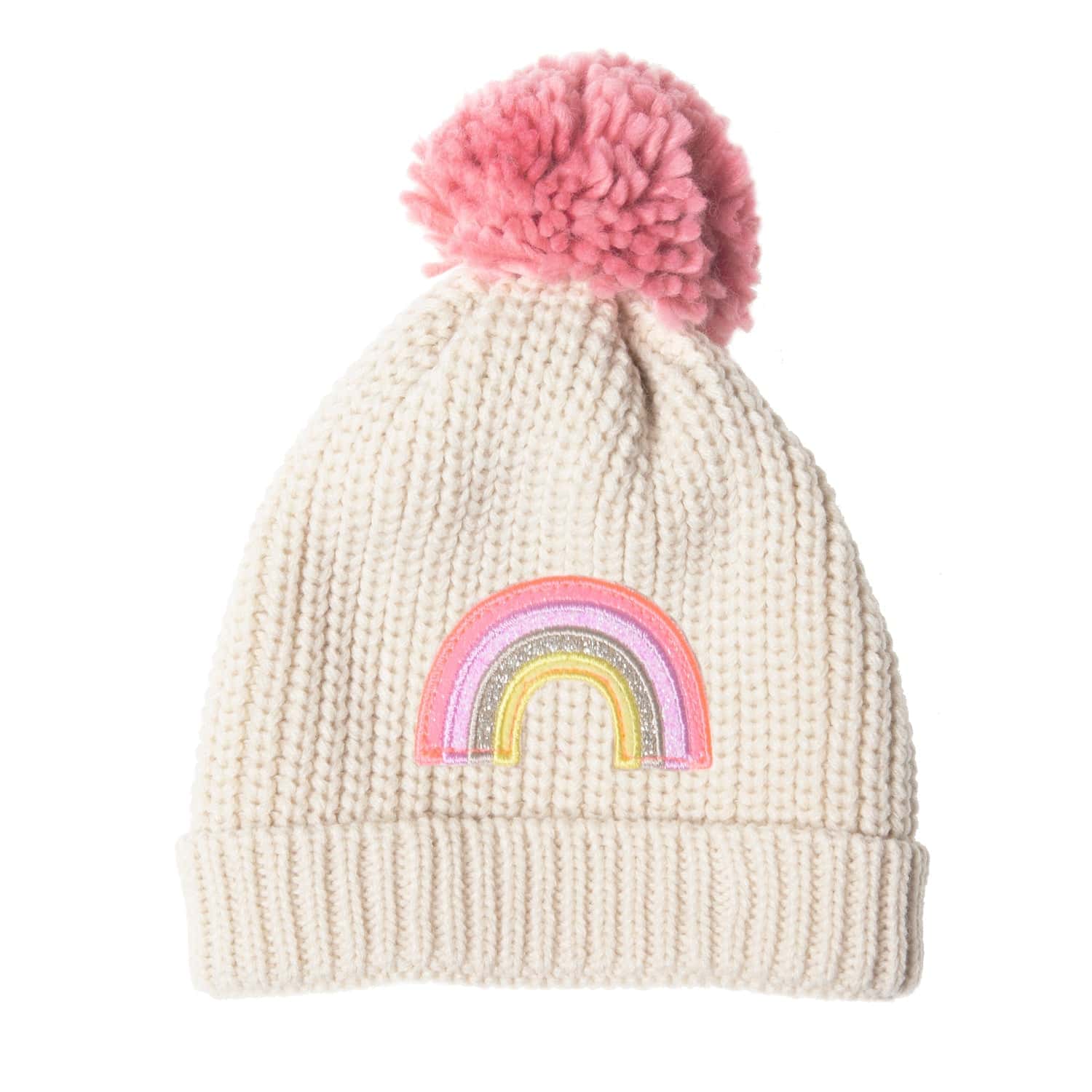 Disco Rainbow Knitted Hat 3-6 Years