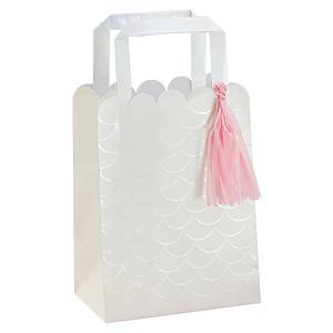 Iridescent and Pink Party Bags with Tassels