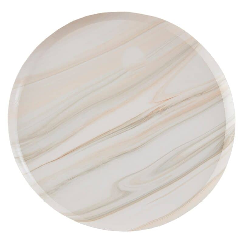 Natural Marble Paper Plates